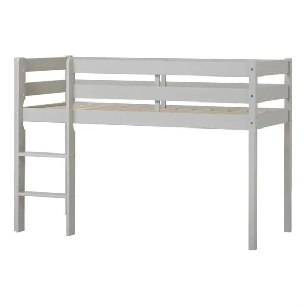 Hoppekids ECO Comfort keski­korkea sänky 90x200 cm - Kyyhkynharmaa